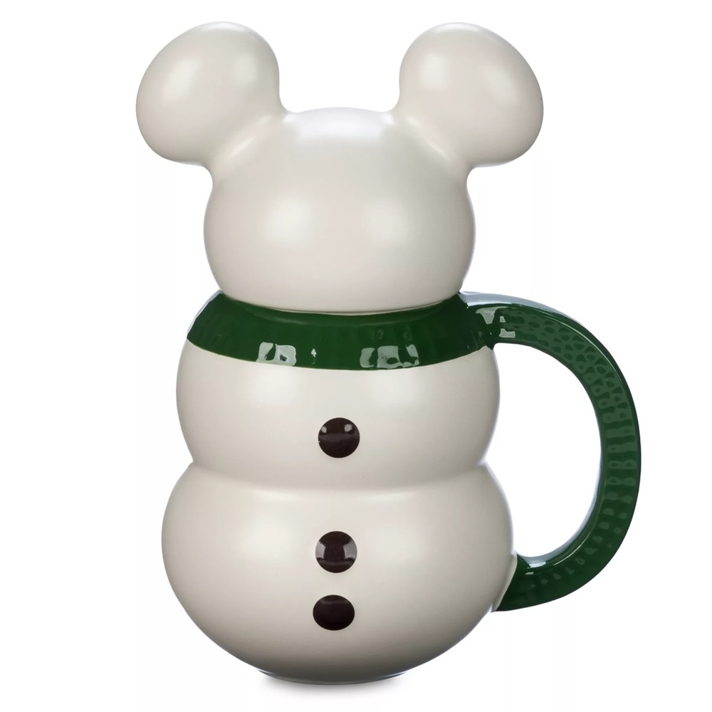 Walt Disney World Park - Mickey Mouse Snowman Mug, Holiday Haven Collection
